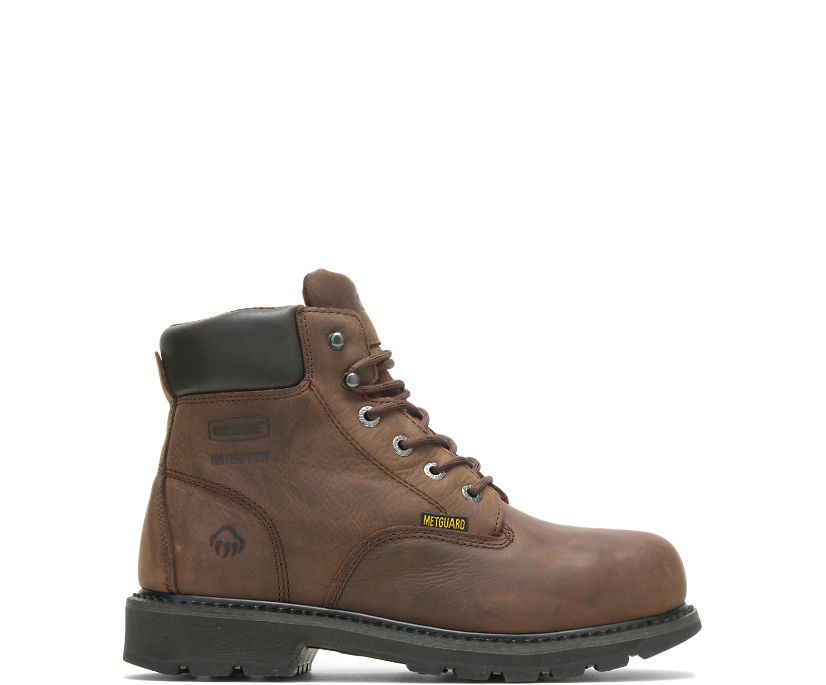 Bottes de Travail Wolverine McKay Waterproof Steel-Toe 6" Homme - Marron (LMQ316904)